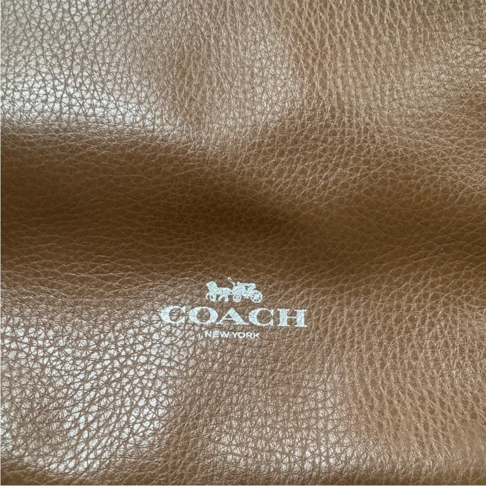 Coach Large Derby Tote in Saddle Brown Pebble Leather
Style F59818 - Picture 3 of 10